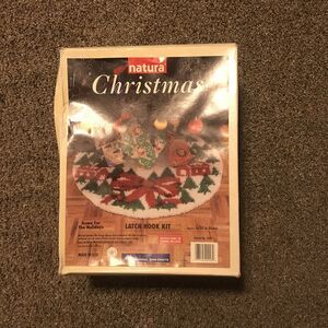 Natura Christmas Latch Hook Kit Home For The Holiday National‎ Yarn Crafts New